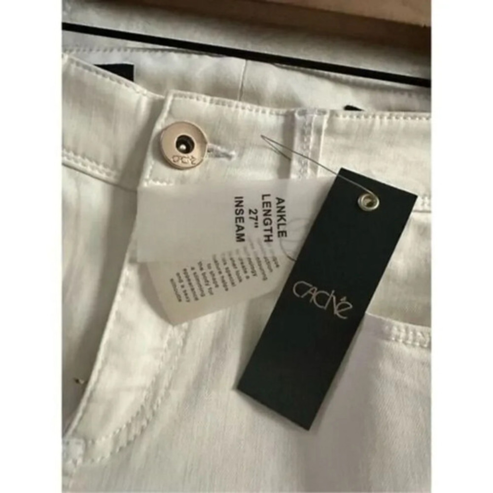 Cache Ankle Length Skinny Size 6 NWT White - Picture 3 of 6